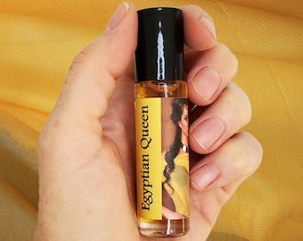 Egyptian Queen Perfume Oil by Shadow Scents – Seductive Egyptian Musk Scent for Women, Enchanting Goddess Scent