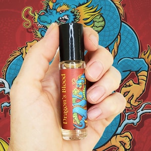 Dragons Blood Perfume Oil, Unisex Earthy Perfume with Musk, Spice, and Resin Notes