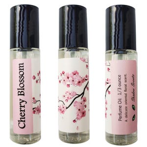Cherry Blossom Perfume Oil Roll-on, Delicate Sakura Inspired Japanese Floral Fragrance for Women image 6