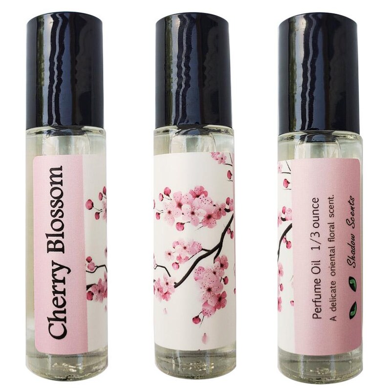 Cherry Blossom Perfume Oil Roll-on, Delicate Sakura Inspired Japanese Floral Fragrance for Women image 6