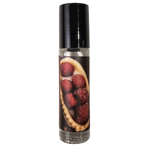Raspberry Vanilla Perfume Oil: Sweet Berries Gourmand Roll On Fragrance