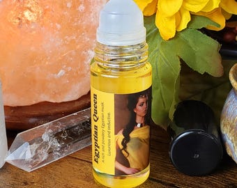 Egyptian Queen Perfume Oil (Larger 1 ounce bottle) Seductive Egyptian Musk Scent, Alcohol-Free