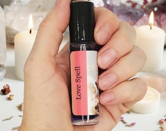 Love Spell Perfume Oil - Sweet Seductive Fragrance with Fruits, Florals, and Musk