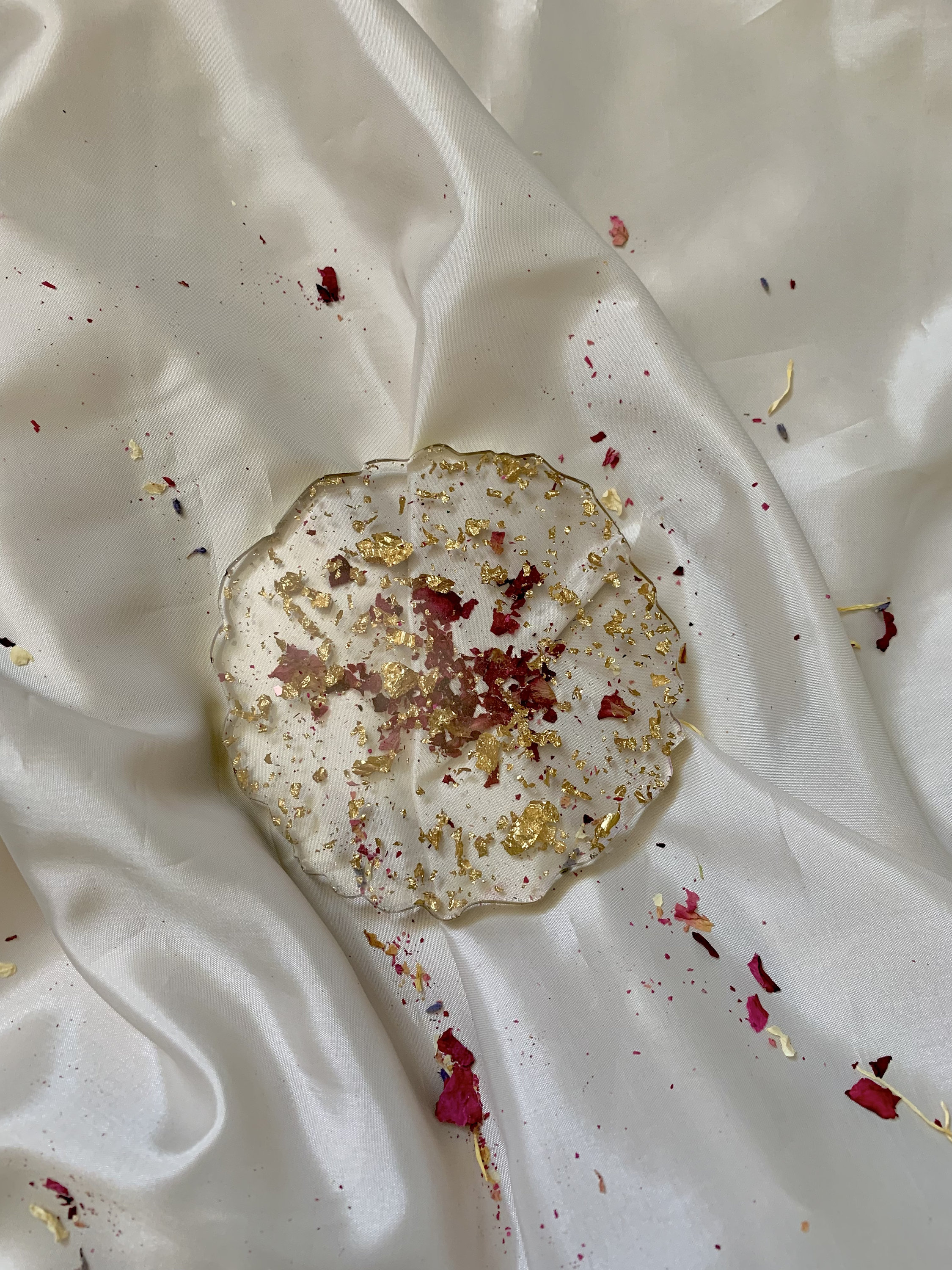 Plateau Pétales d'or