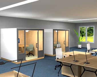 The e-Hive, internal office pod, private workspace, meeting room, plug and play