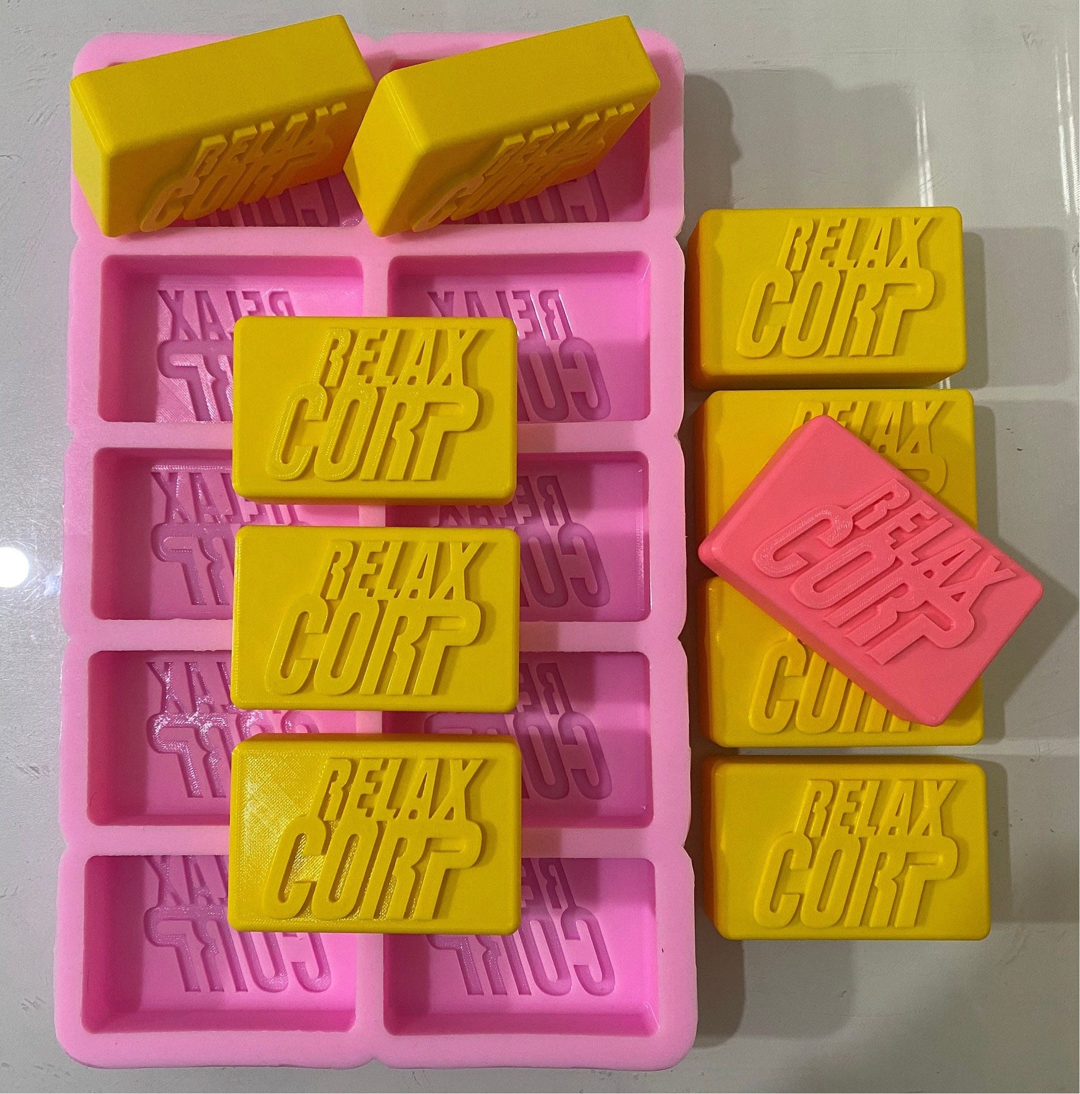 Custom Soap Mold Your Logo or Text or Name 3 in x 2 in Personalized custom Silicone Soap Mold for Soap Making