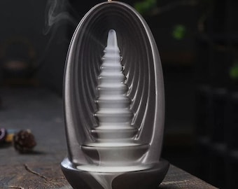 Silicone Mold Burner Incense Cascade Incense Holder Backflow incense Burner for Plaster Concrete Resin Clay Polyester DIY