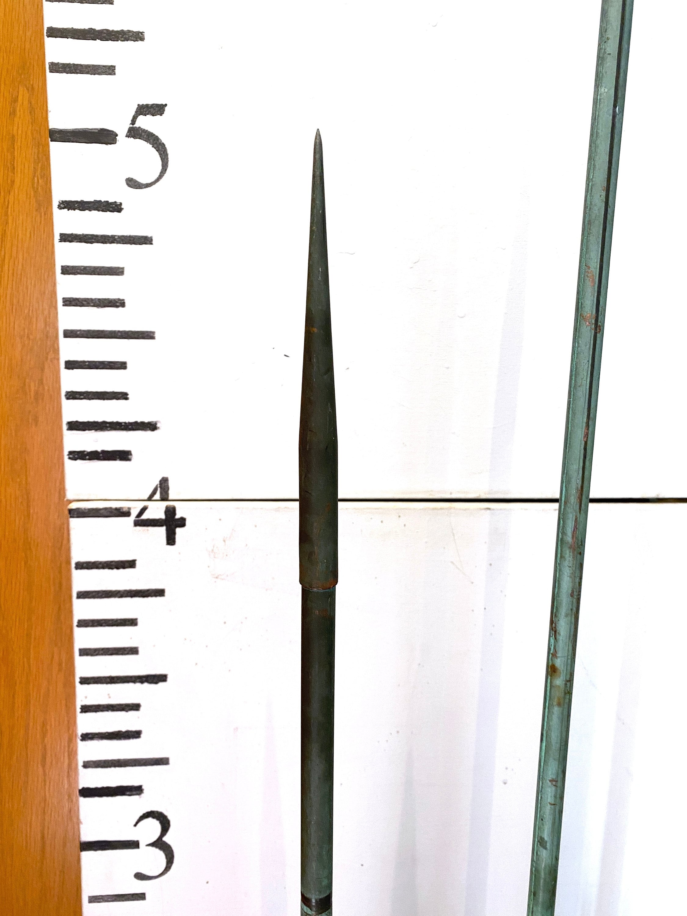 Antique Lightning Rods Pair Copper Verdigris Lightning Rods Etsy