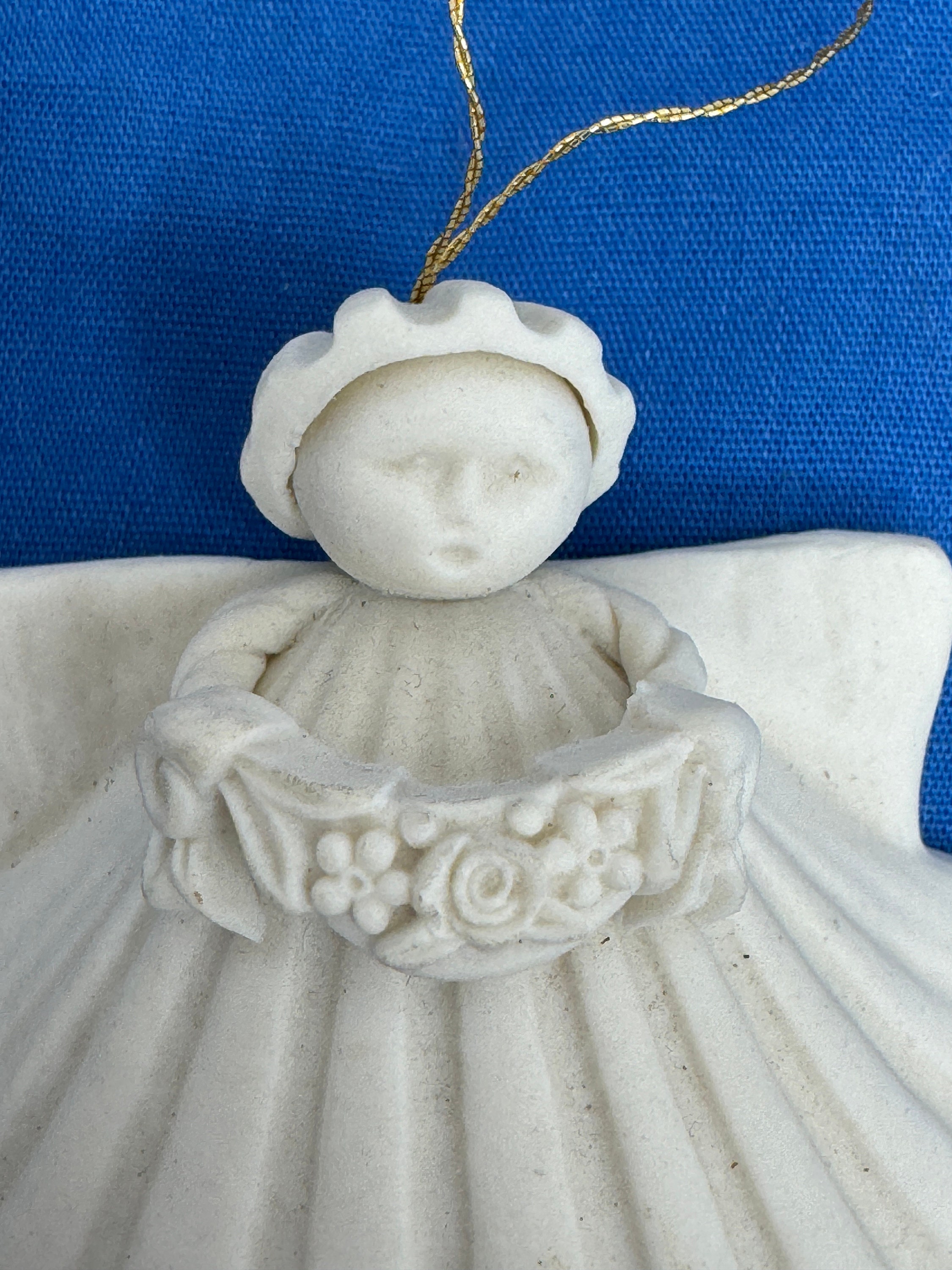 Vintage Margaret Furlong Angel Ornaments: Bisque Porcelain Set - Etsy