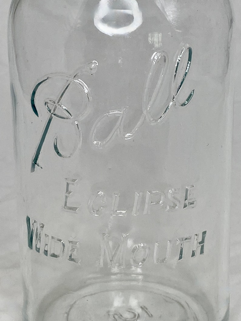 Antique Ball Jar, Eclipse Wide Mouth, Wire Bale Glass Lid, 19231933 Etsy