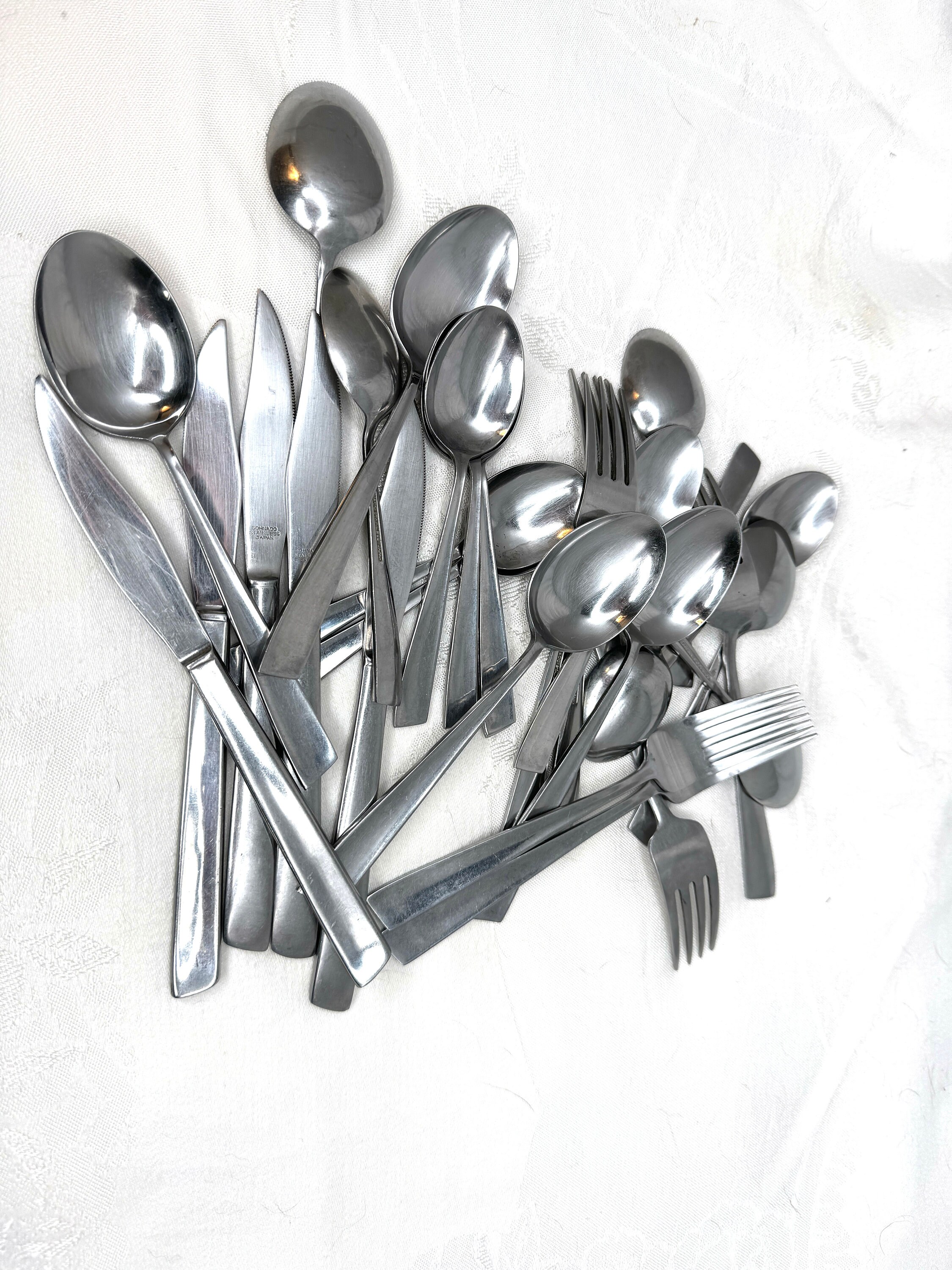 Sohnaco Stainless Flatwear, Silverware, Pattern SOO2, Glossy