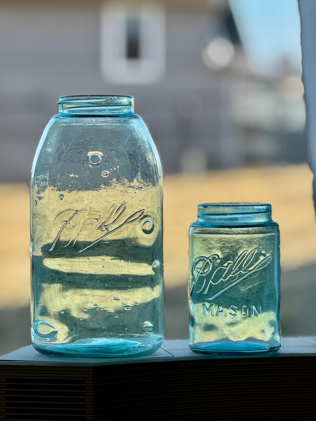 Antique Aqua Blue BALL Fruit Jar Set: 1900 Triple L Logo - Etsy