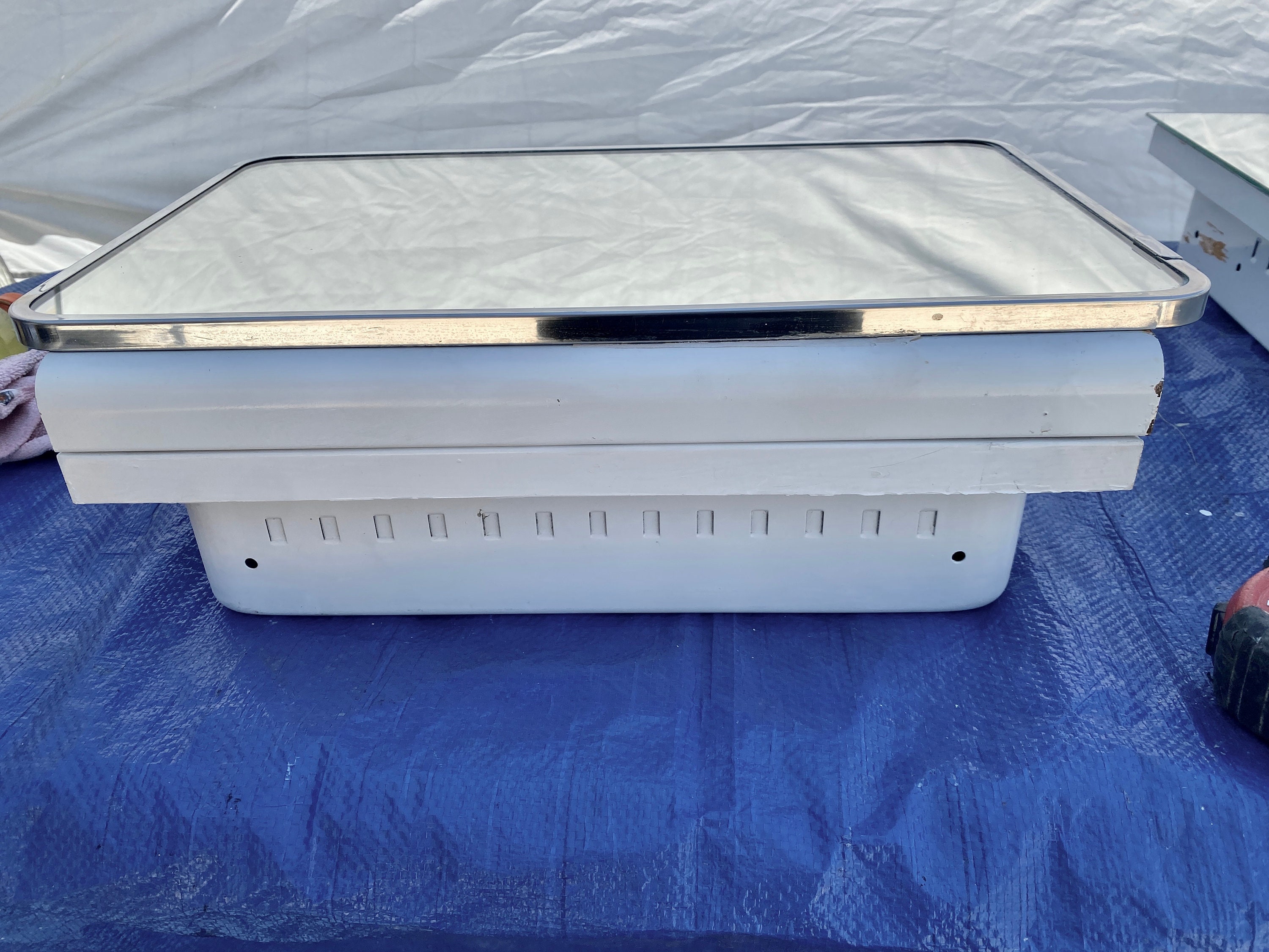 Vintage Recessed Medicine Builtin Wall 1950's Metal