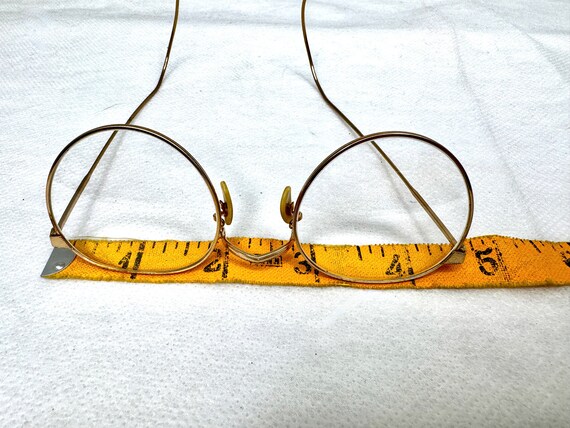 Vintage Gold Ful-Vue Eyeglasses, Round Gold Wire … - image 2