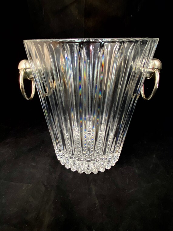 Mikasa Champagne Bucket Arctic Lights Crystal Ice Bucket Vintage