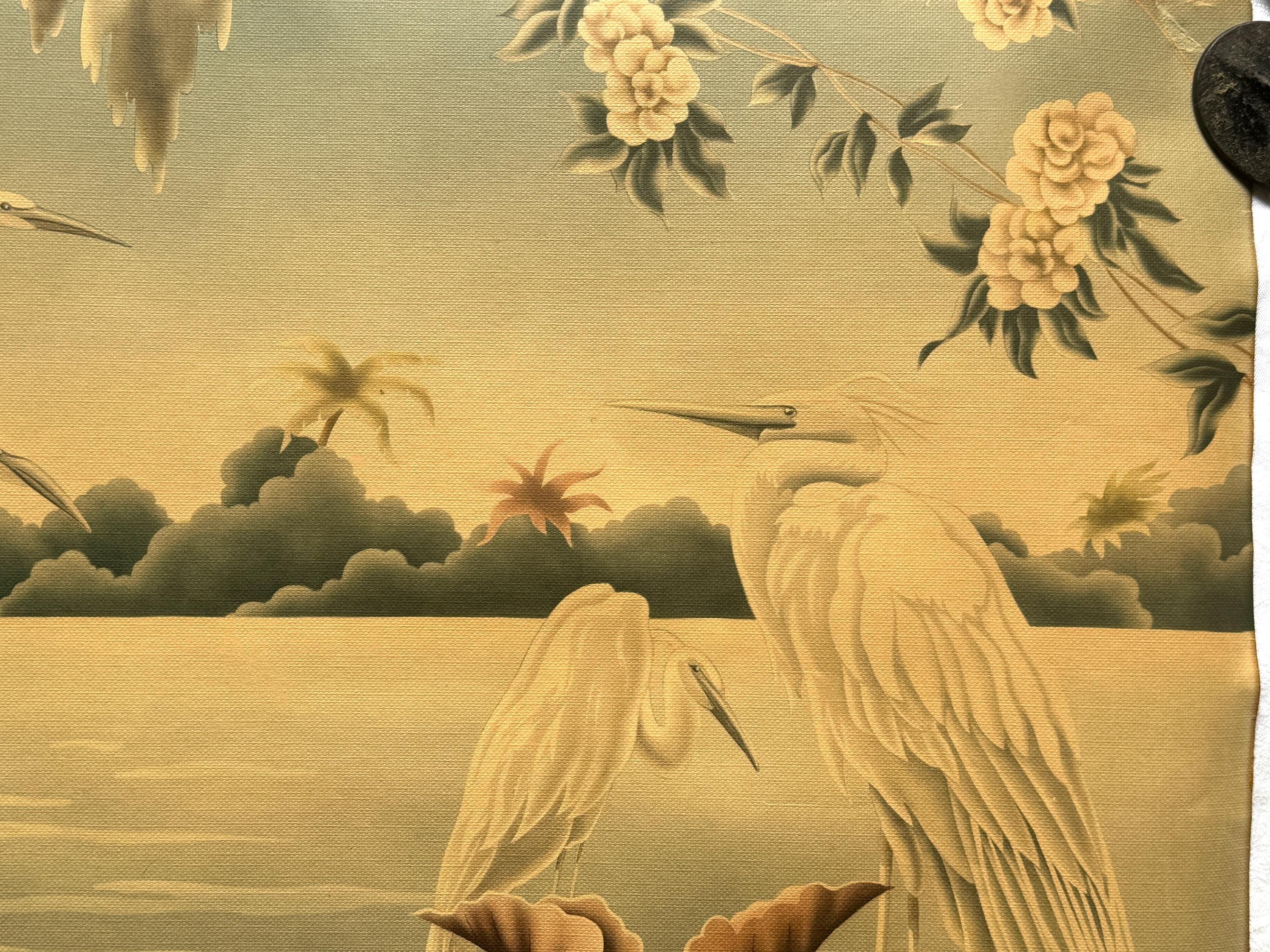 Art Deco, Mid Century Egrets Print, Turner Manufacturing