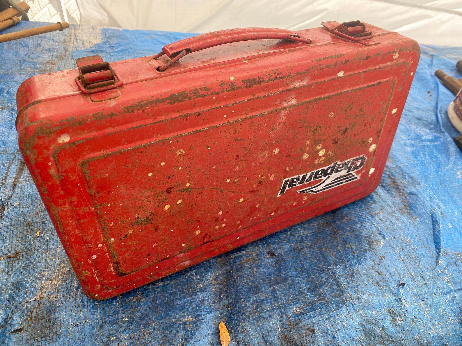Vintage Chaparral Boat/snowmobile Tool Box Red Tool Box Etsy