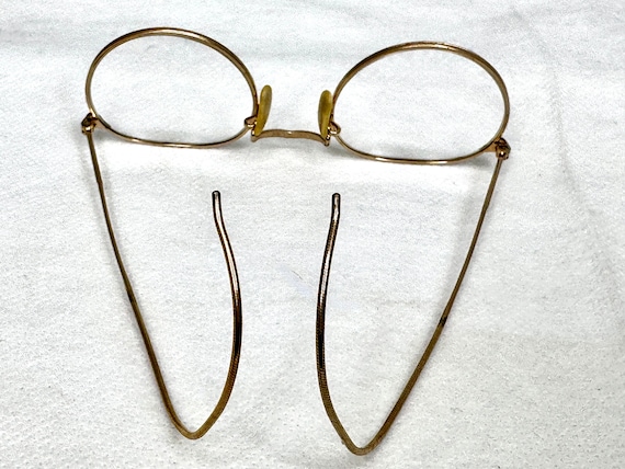 Vintage Gold Ful-Vue Eyeglasses, Round Gold Wire … - image 5