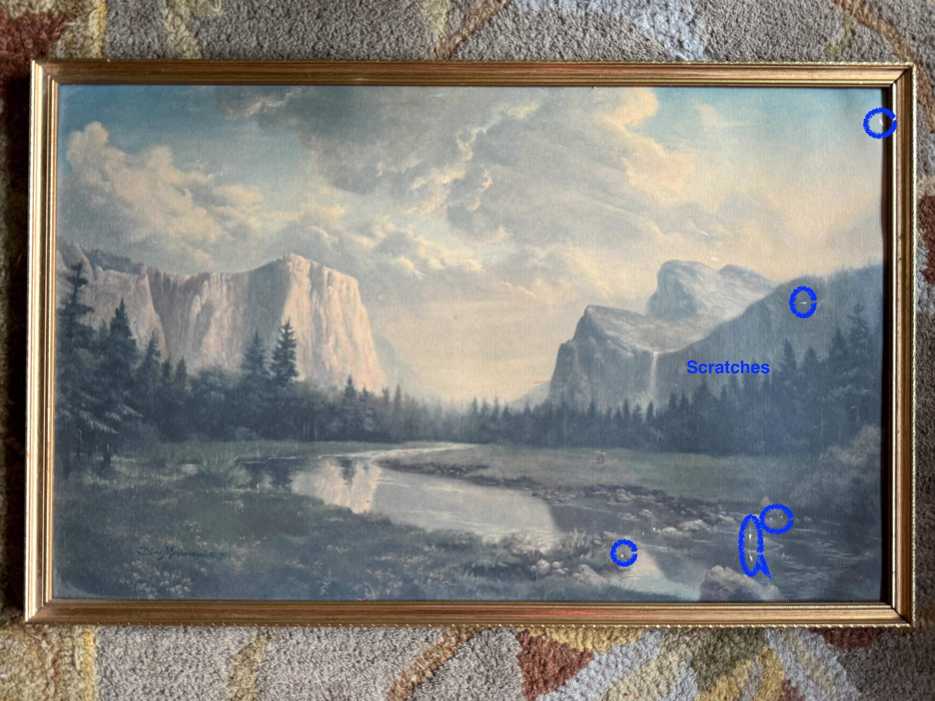 Vintage 1989 Dino Massaroni Sunrise Sierra Yosemite National