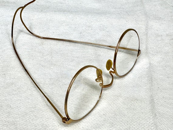 Vintage Gold Ful-Vue Eyeglasses, Round Gold Wire … - image 6