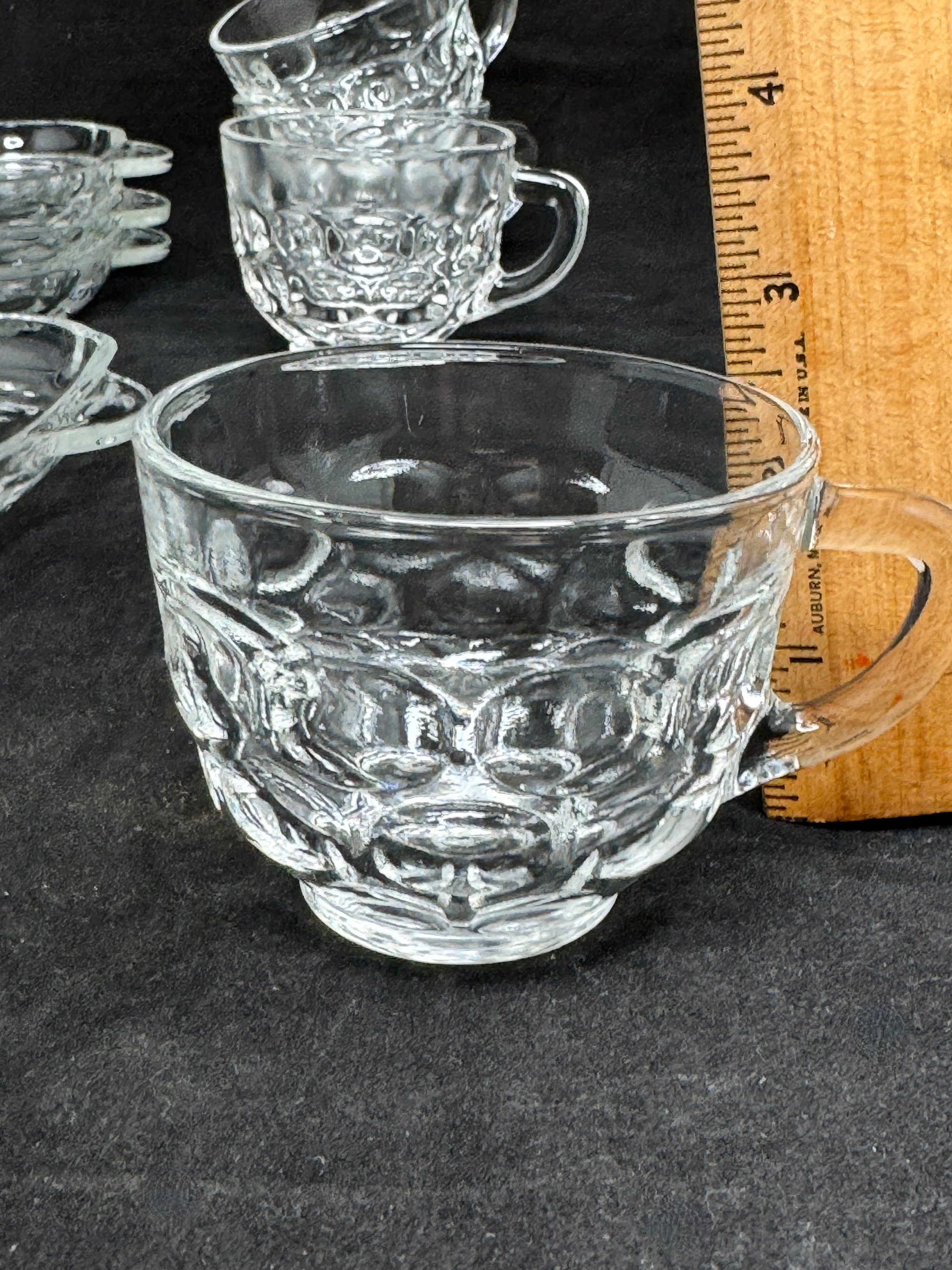 Vintage Federal Glass Yorktown Snack Set With Original Box - Etsy
