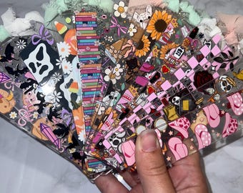 Acrylic Bookmark, UVDTF Bookmark, Book Accessories, Reader Gift, Book Lover Gift, Unique Gift for Book Lovers, Booktok Girlie