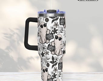 Ghost Tumbler, 40 oz Griff Becher, Margarita Liebhaber Geschenk, Stanley Dupe, Edelstahlbecher, Epoxy frei