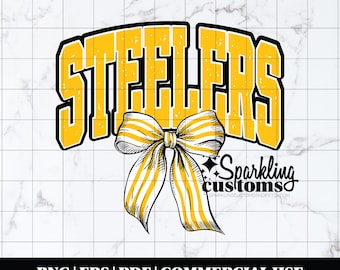 PNG de los Steelers, descarga digital, archivo de camiseta, PNG de moda de Pittsburgh, PNG de fútbol, arco de fútbol, archivo digital, descarga instantánea