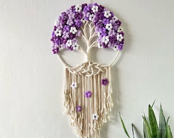 Handmade Tree of Life Macrame Wall Hanging: Boho Home Decor