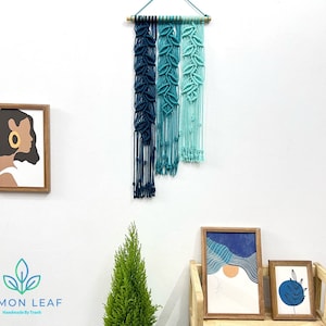Green Leaf Macrame Wall Art: Handmade Boho Decor