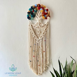 Tree of Life Macrame Wall Hanging: Boho Home Decor