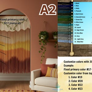 Makramee Vorhang, Moderne Wandkunst, Türvorhang, Fenster Makramee, Bauernhaus Dekor, Schlafzimmer Volant, Boho Wandteppich, Einweihungsgeschenk A2 Custom