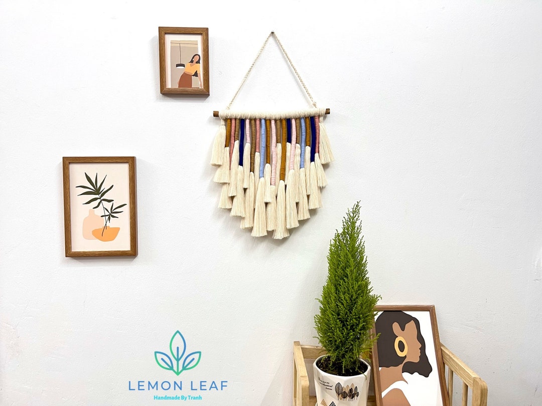Rustic Handmade Macrame Hanging on the Wall, Boho Home Decor Wall ...