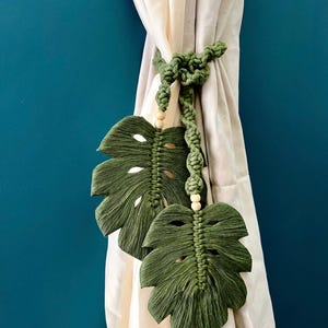 Curtain Tiebacks, Macrame Boho Decor, Curtain Decor, Window Treatments, Minimalist Holdbacks, Macrame Tie Backs, Boho Tieback, Home Gift