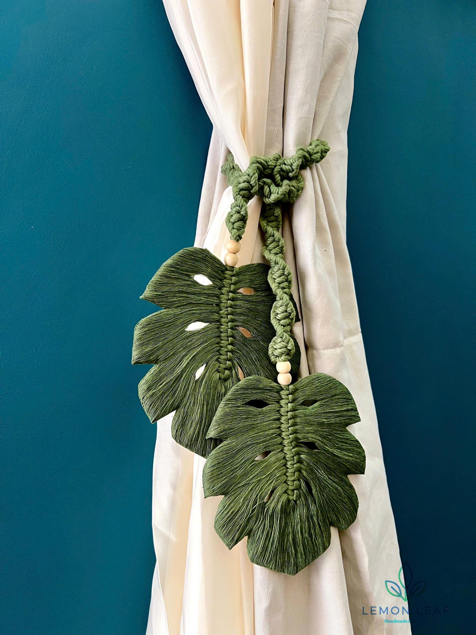 emerald green tie backs