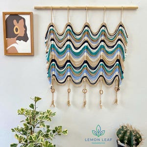 Customizable Macrame Wall Hanging: Modern Boho Fiber Art