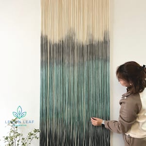 Macrame Curtain, Modern Wall Art, Door Curtain, Window Macrame, Farmhouse Decor, Bedroom Valance, Bohemian Tapestry, Housewarming Gift