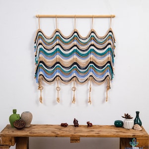 Extra Large Macrame Wall Hanging: Woven Bohemian Mural