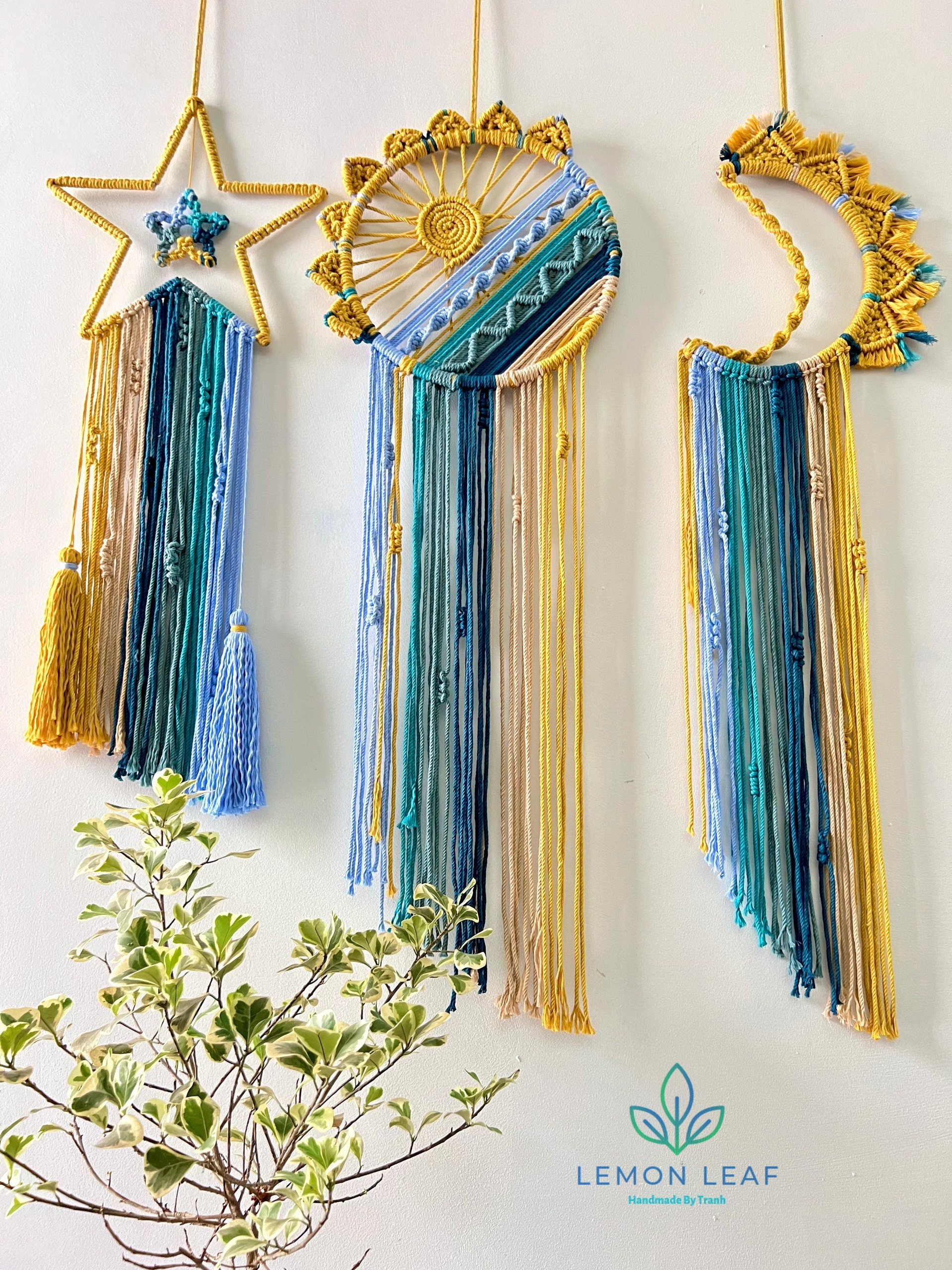ORIGACH 4 Set DIY Macrame Frog Keychain Kit Personalized Macrame Key Rings Kit For Beginners Macrame Craft Kit For Adults With Instruction For Key Purse Wallet Phone