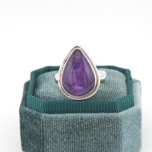 925 Sterling Silver Purple Amethyst Ring-Dainty Natural Gemstone-Fashionable gemstone-Wedding Ring-Promise Ring