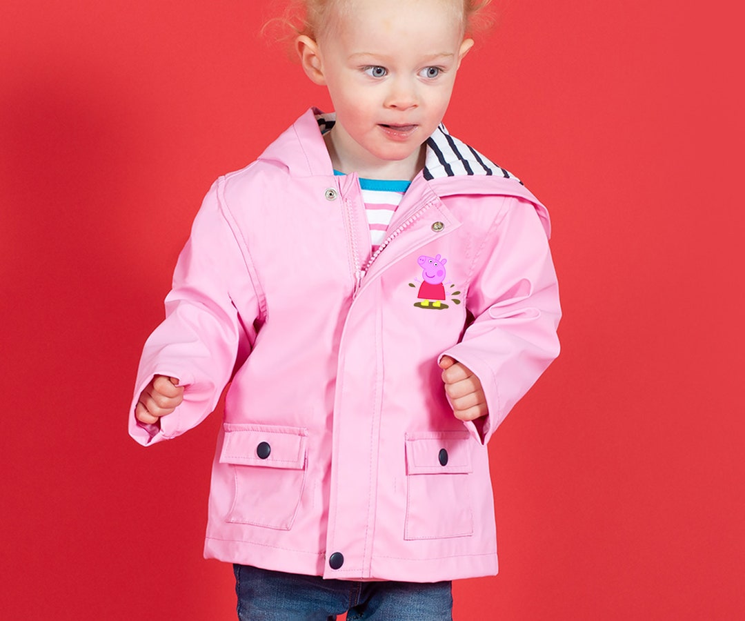 Kids Personalised Rain Jacket Children's Rain Coat Baby Raincoat