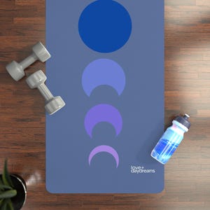 Blue Moon Yoga Mat: Non-Slip Meditation Exercise Mat