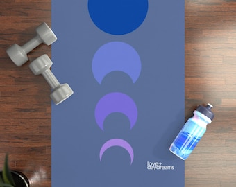 Tapis de yoga Blue Moon : tapis d'exercices de méditation antidérapant
