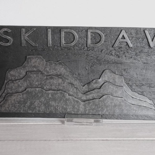 Original Artwork wax on wood – Skiddaw, Lake District