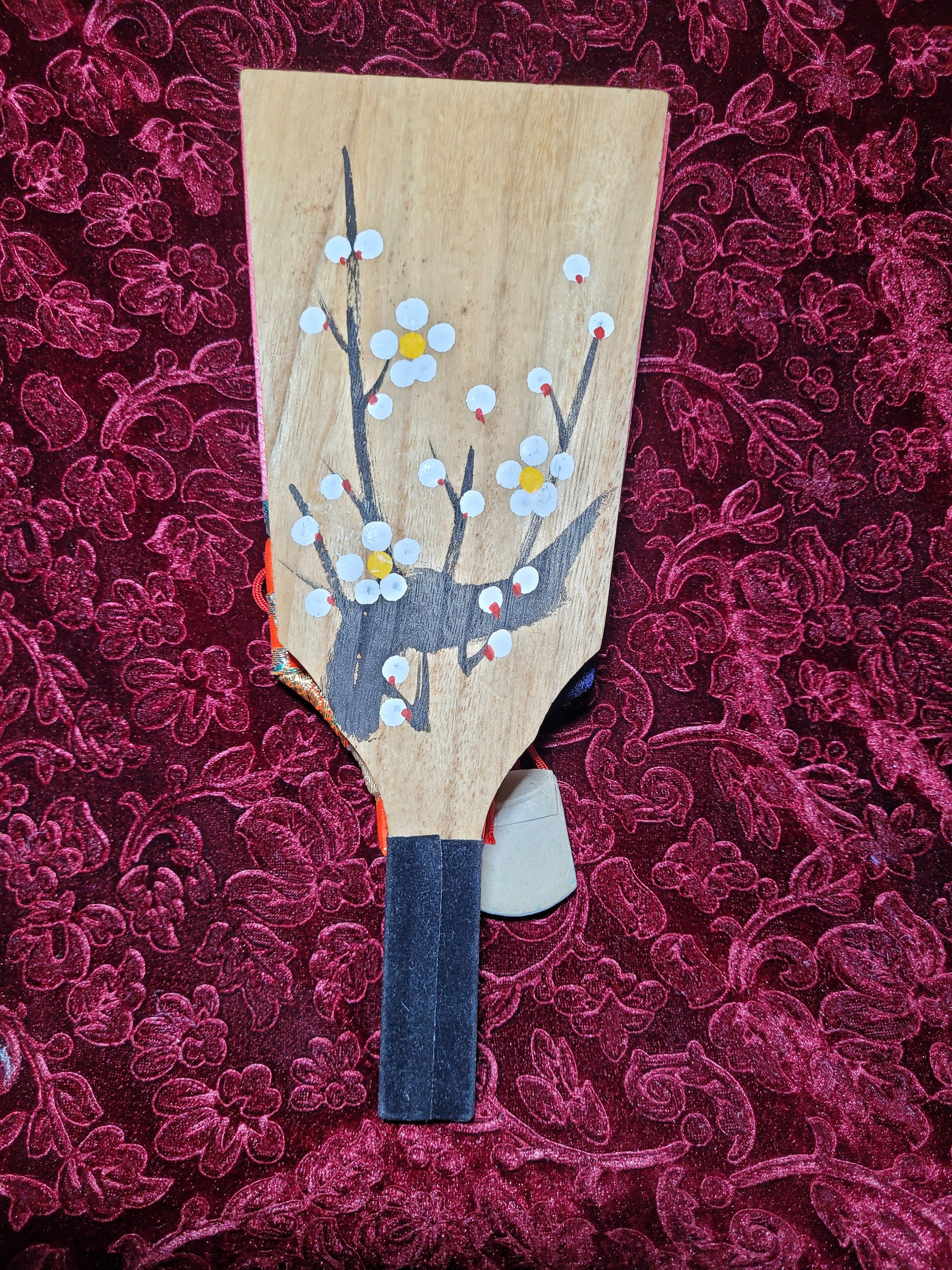 Vintage Hanetsuki Paddle New Year Oshie Hagoita Japan Japanese Kitsch ...