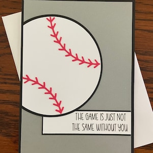 Baseball Get Well Card, Sports Injury Card, Get Well for Men, Encouragement Greeting Card