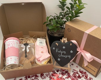 Mother's Day Gift Set, Travel Mug, Socks, Handmade Fudge, Free Card