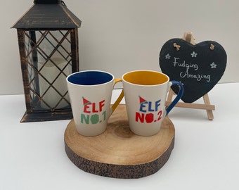 Christmas Elf Mug: No 1 or No 2, Festive Gift