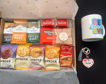 Teacher Gift Hamper – Coffee, Tea, Fudge, Mug & Keyring