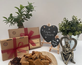 Handmade Rum & Raisin Fudge Gift Box – Luxury Artisan Treat